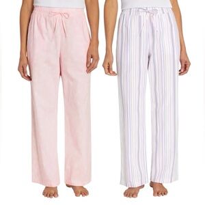 Gap 2-Pack PJ Pants / Women’s Size Large 100% Cotton NEW